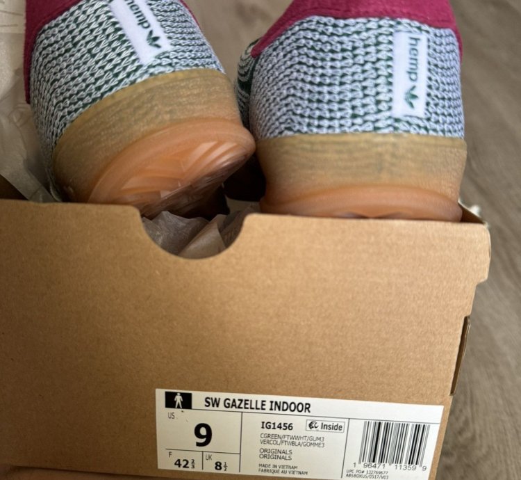 Sean Wotherspoon Hemp Green Adidas Gazelle Indoor