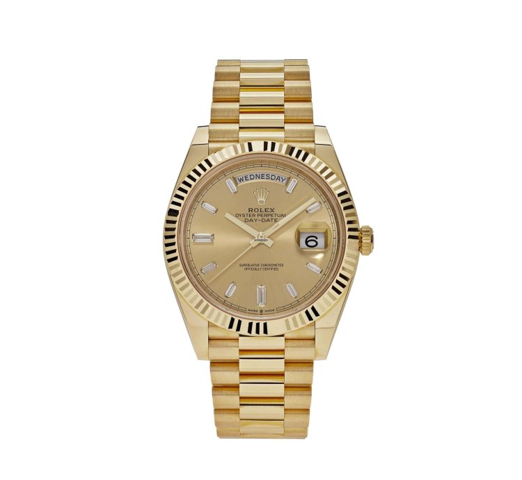 Rolex Day-date 40 228238 Yellow Gold Champagne Diamond Dial 2024