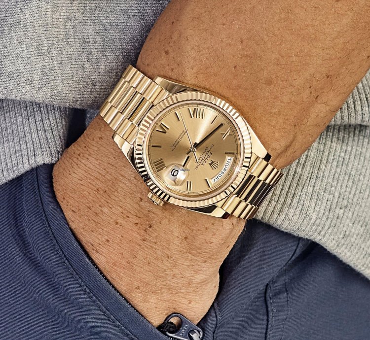 Rolex Day-date 40 228238 Yellow Gold Champagne Roman Dial 2024
