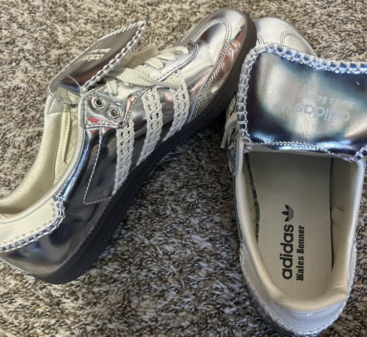 Silver Metallic Gum Wales Bonner Adidas Sambas