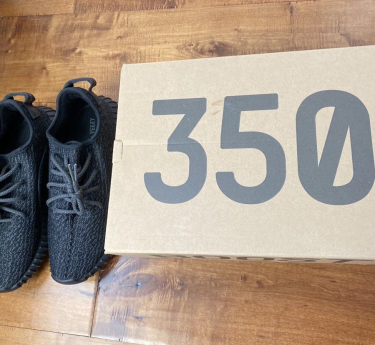 Size 10 5 Adidas Yeezy Boost 350 Pirate Black 2023 Bb5350