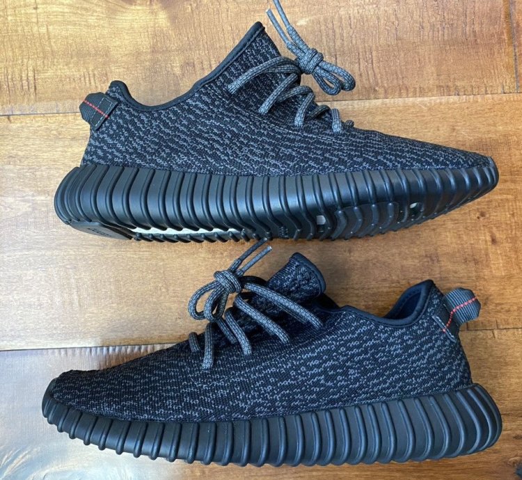 Size 10 5 Adidas Yeezy Boost 350 Pirate Black 2023 Bb5350