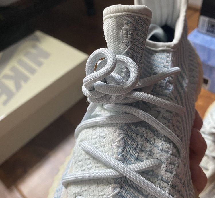 Size 10 5 Adidas Yeezy Boost 350 V2 Cloud White Blue Fw3043