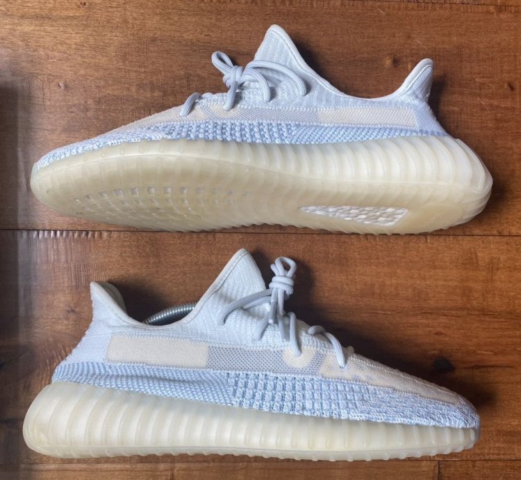 Size 10 5 Adidas Yeezy Boost 350 V2 Cloud White Blue Fw3043