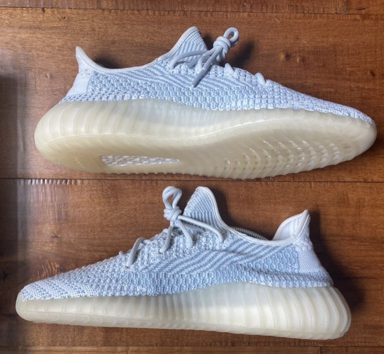 Size 10 5 Adidas Yeezy Boost 350 V2 Cloud White Blue Fw3043