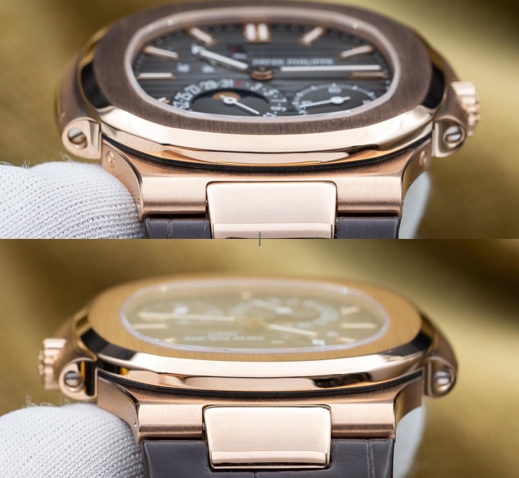Patek Philippe Nautilus 2016 Factory Serviced Moonphases Rose Gold 40mm 5712r Complete Set