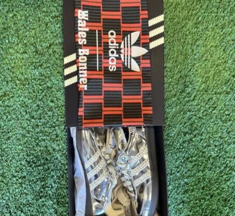 Size 12 - Wales Bonner Adidas Samba Silver Metallic