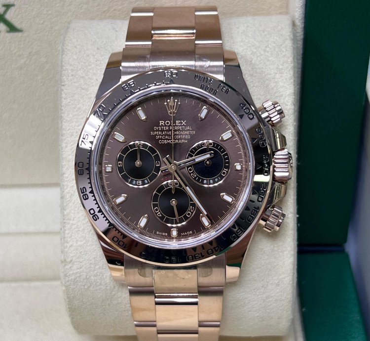 Rolex Daytona Chocolate Dial Full Rose Gold 116505