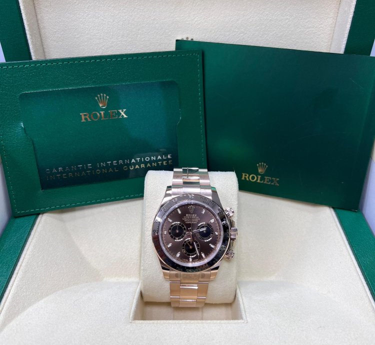 Rolex Daytona Chocolate Dial Full Rose Gold 116505