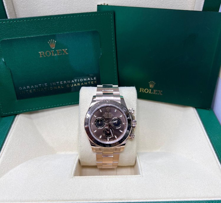 Rolex Daytona Chocolate Dial Full Rose Gold 116505