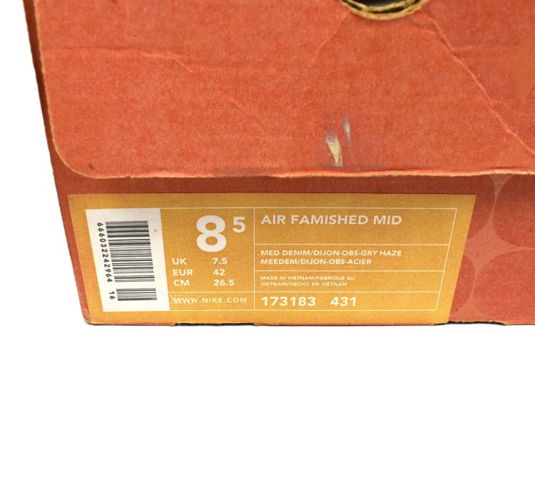 1999 Nike Air Famished Mid Acg Denim Blue Dijon Ds