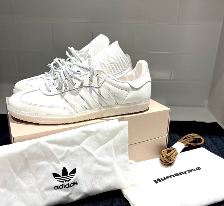 Size 8 5 Pharrell Humanrace Adidas Samba Og In Cloud White