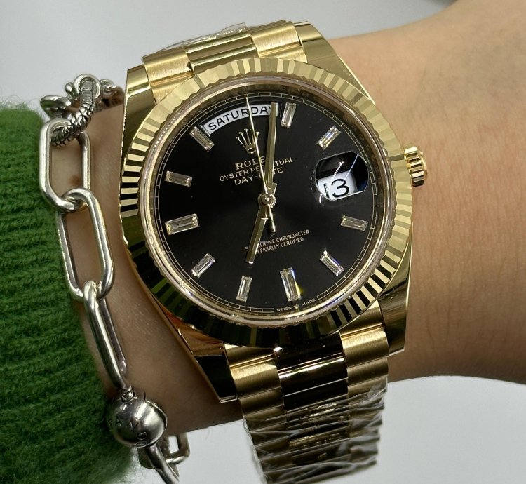 Rolex Day-date 40 228238a Black Diamond