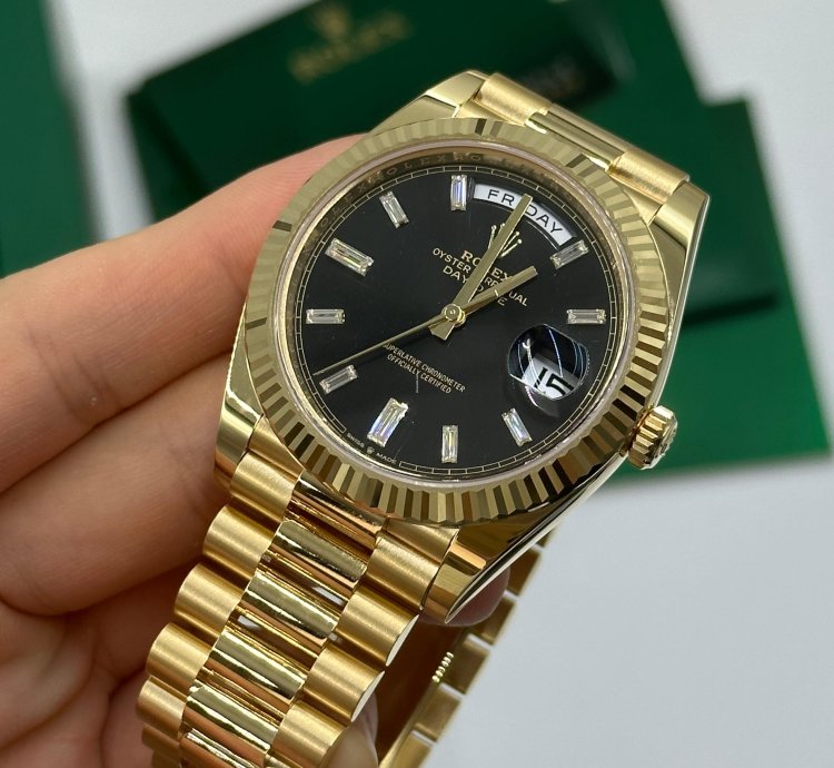 Rolex Day-date 40 228238a Black Diamond