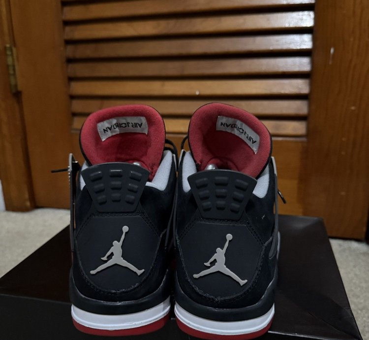 2012 Black Cement Bred 4s Size 8