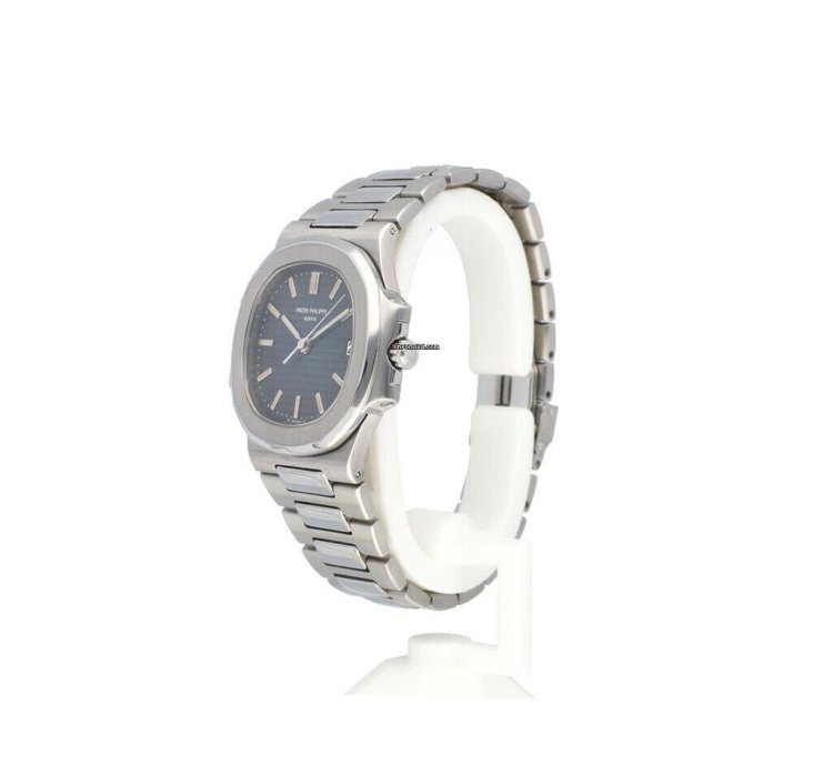 Patek Philippe Nautilus 37 Steel Blue Grey 1995 Box Papers