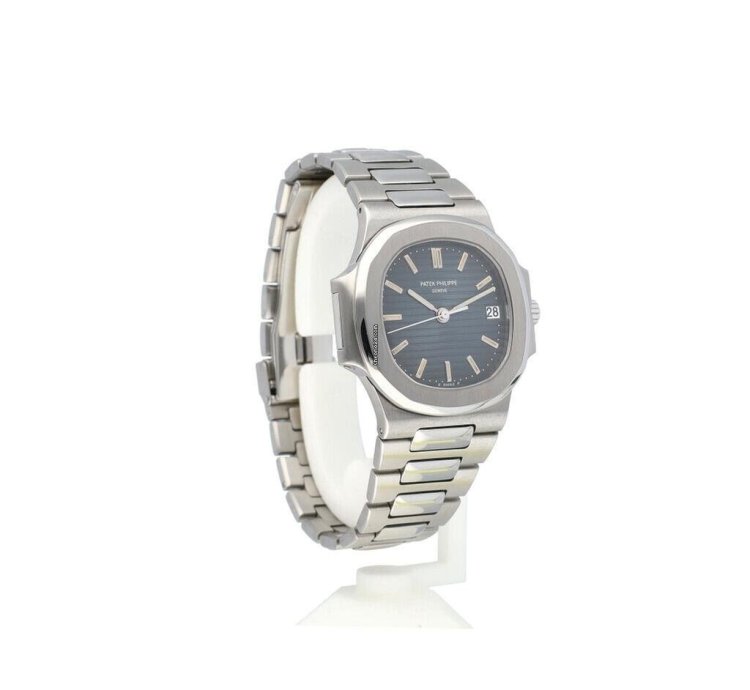 Patek Philippe Nautilus 37 Steel Blue Grey 1995 Box Papers