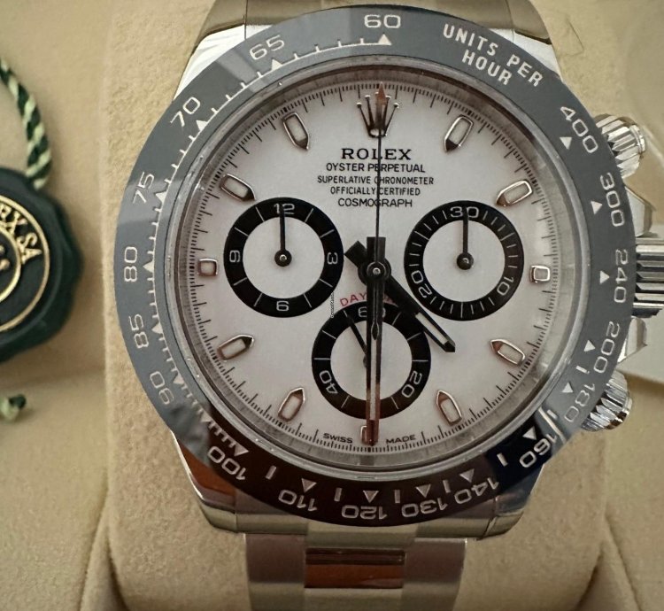Rolex Daytona Chronograph Panda New Never Sized Or Worn Full Set