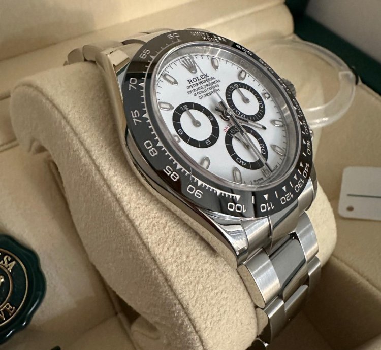 Rolex Daytona Chronograph Panda New Never Sized Or Worn Full Set
