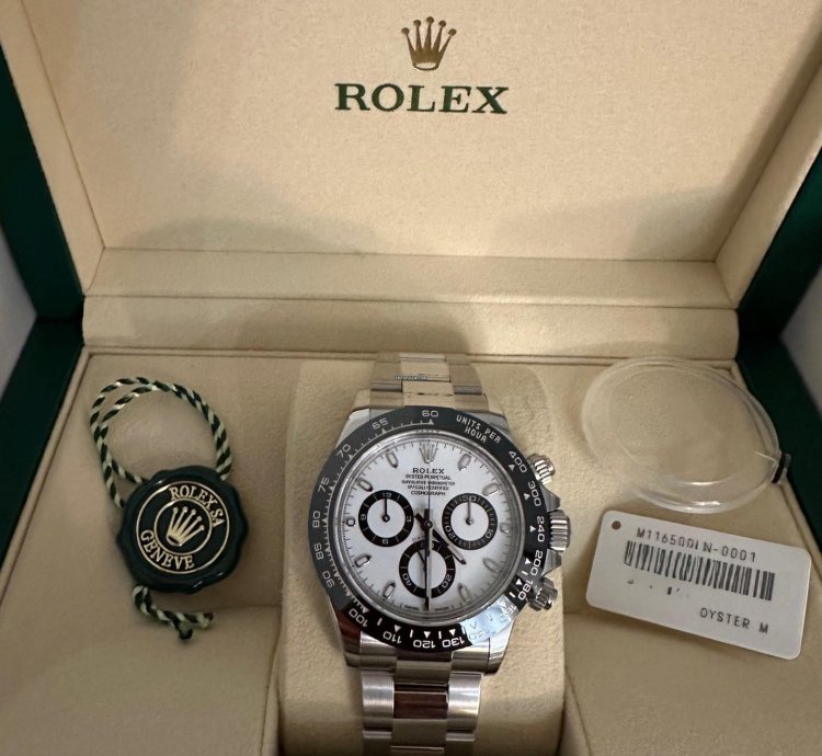 Rolex Daytona Chronograph Panda New Never Sized Or Worn Full Set