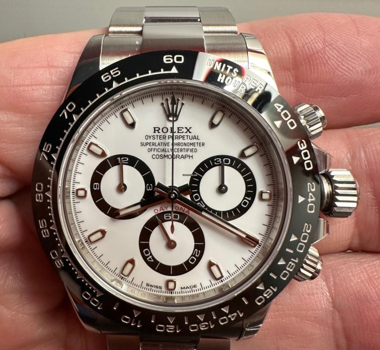 Rolex Daytona Chronograph Panda New Never Sized Or Worn Full Set