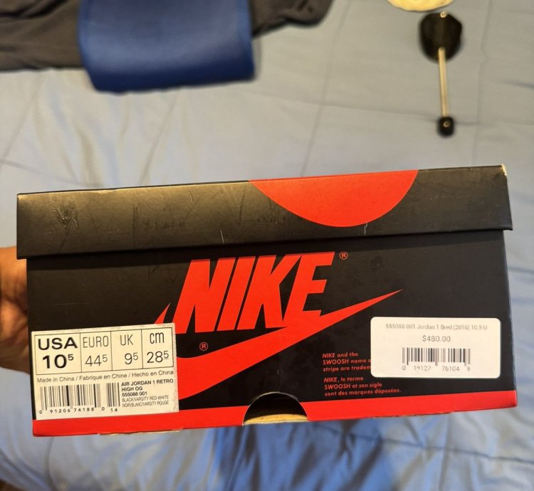 2016 Banned Bred Jordan 1