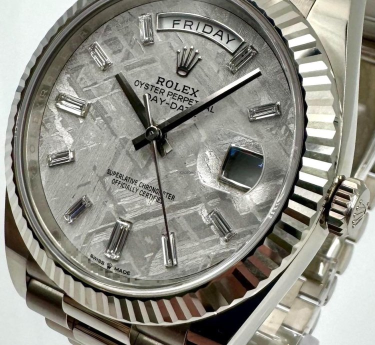 Rolex Day-date 40 228239 40mm White Gold Meteorite Dial Unworn 2024