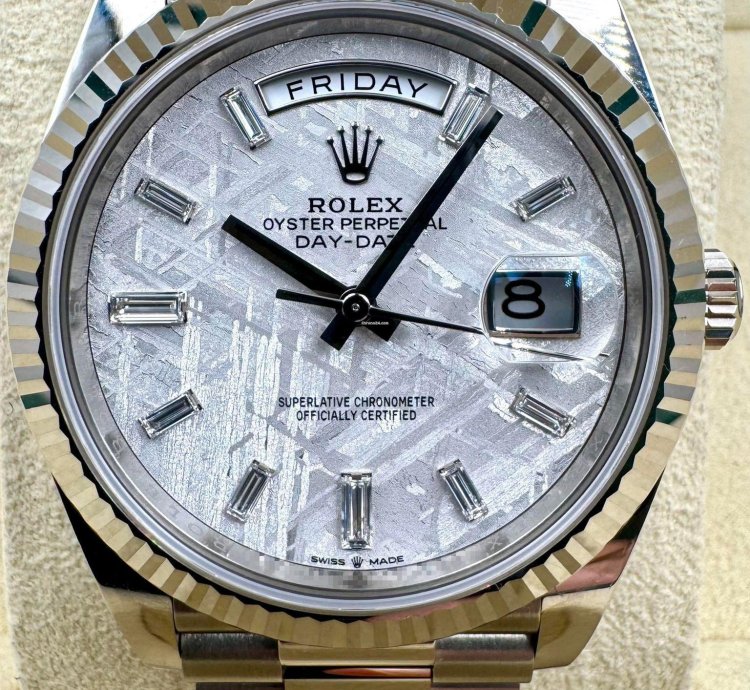 Rolex Day-date 40 228239 40mm White Gold Meteorite Dial Unworn 2024