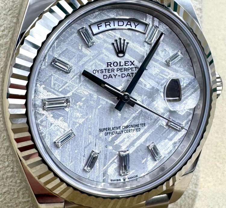 Rolex Day-date 40 228239 40mm White Gold Meteorite Dial Unworn 2024