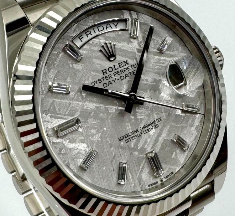 Rolex Day-date 40 228239 40mm White Gold Meteorite Dial Unworn 2024
