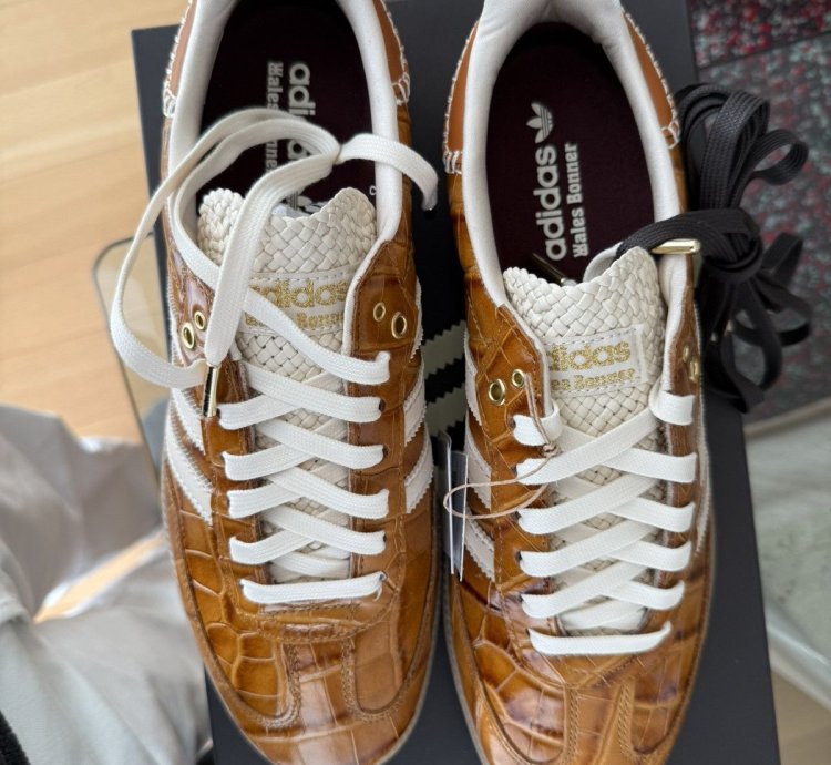 Wales Bonner Adidas Brown Croc Embossed Sambas