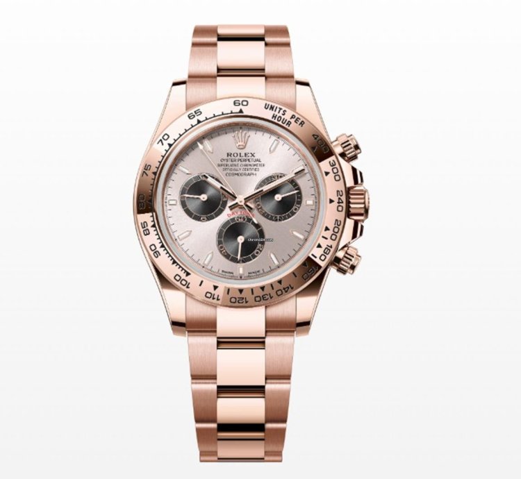 Rolex Daytona Complete Set Daytona 126505 Chronograph Sundust Index Dial Rose Gold Oyster Bracelet