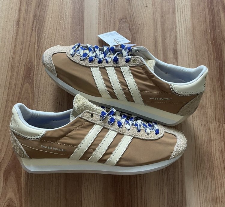 Wales Bonner Adidas Country Samba Shoes Cream Tan