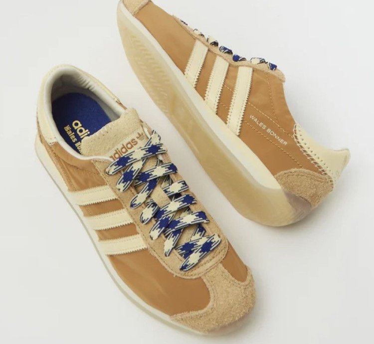 Wales Bonner Adidas Country Samba Shoes Cream Tan