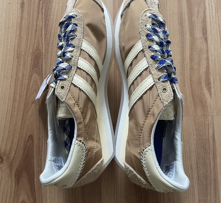 Wales Bonner Adidas Country Samba Shoes Cream Tan