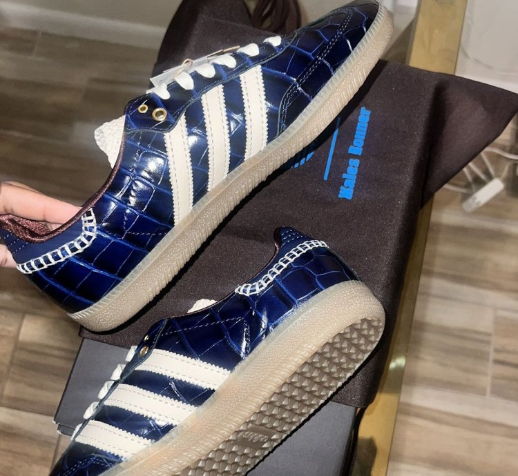 Wales Bonner Adidas Croc Samba Navy