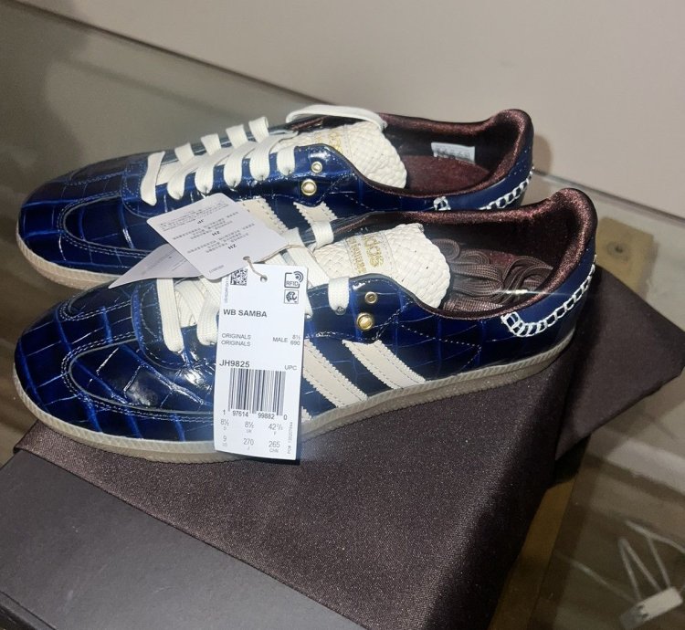 Wales Bonner Adidas Croc Samba Navy