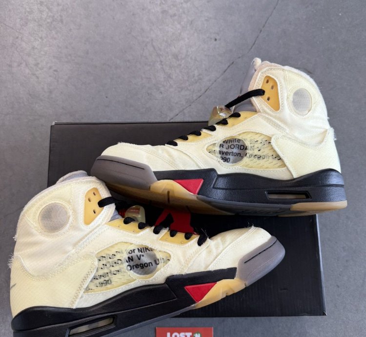 2020 Off-white Air Jordan 5 Retro Sp Sail