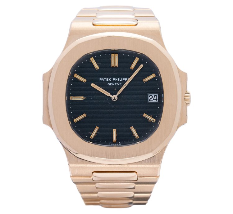 Patek Philippe Nautilus 3700 11j 18kt Gold Jumbo Blue Automatic