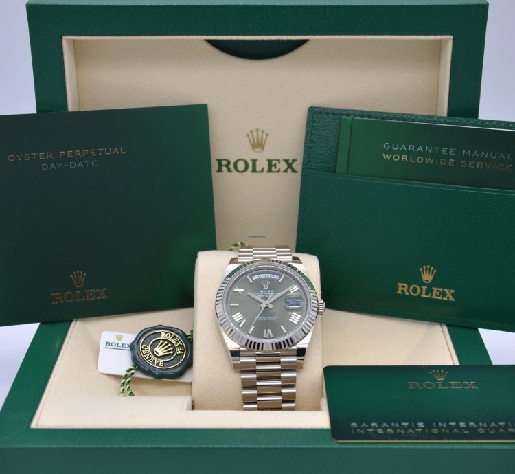 Rolex Day-date 40 228239 Ogrp Green Dial Day-date 40 White Gold