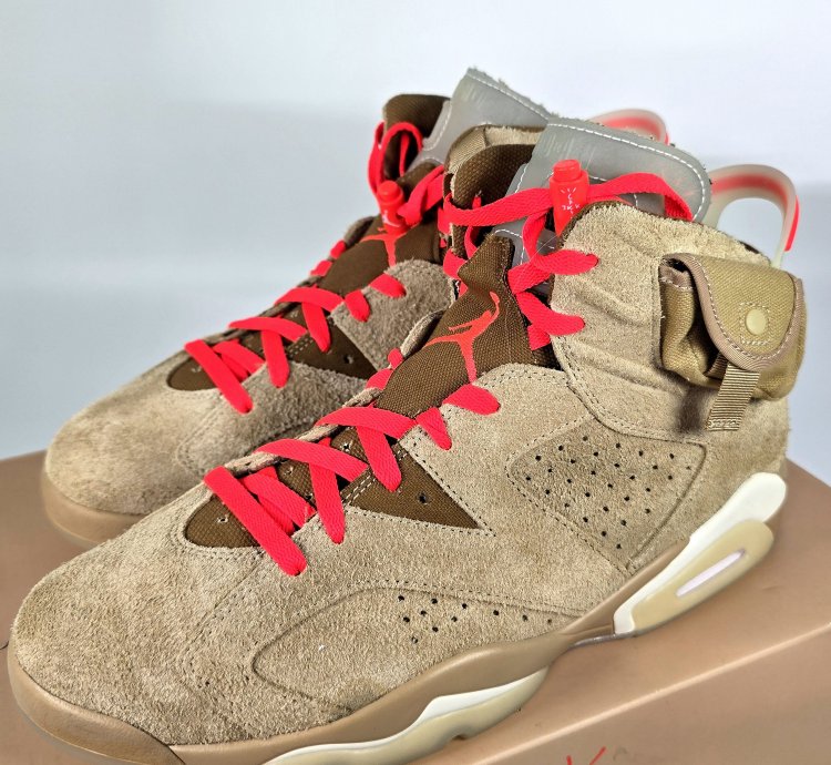 2021 Travis Scott Air Jordan 6 Retro British Khaki