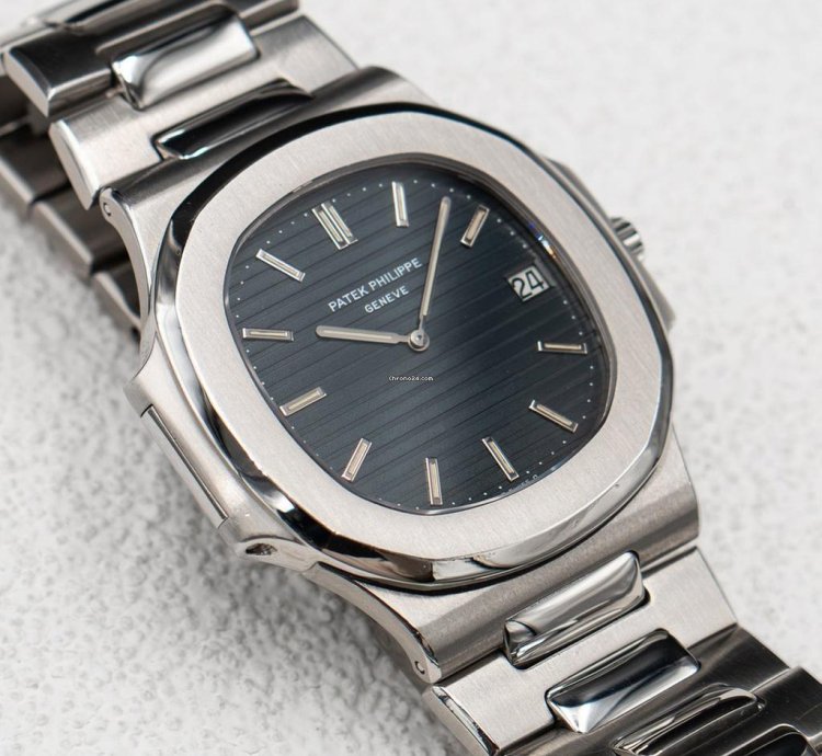 Patek Philippe Nautilus 3700 1a Blue Dial Steel Mens Watch With Archives