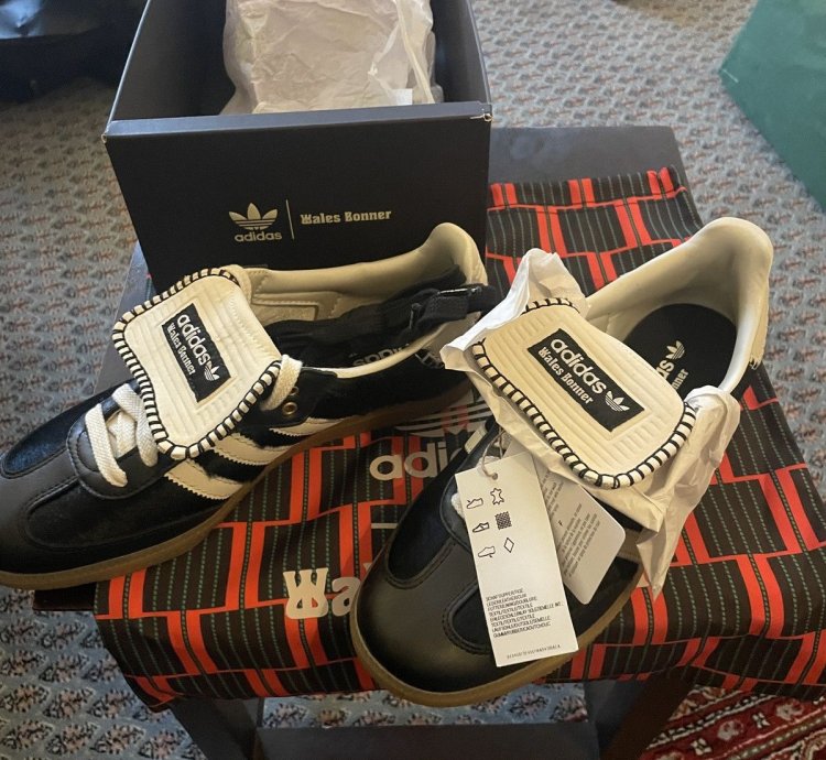 Wales Bonner Adidas Samba Black Pony Hair