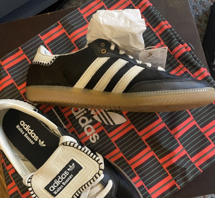 Wales Bonner Adidas Samba Black Pony Hair