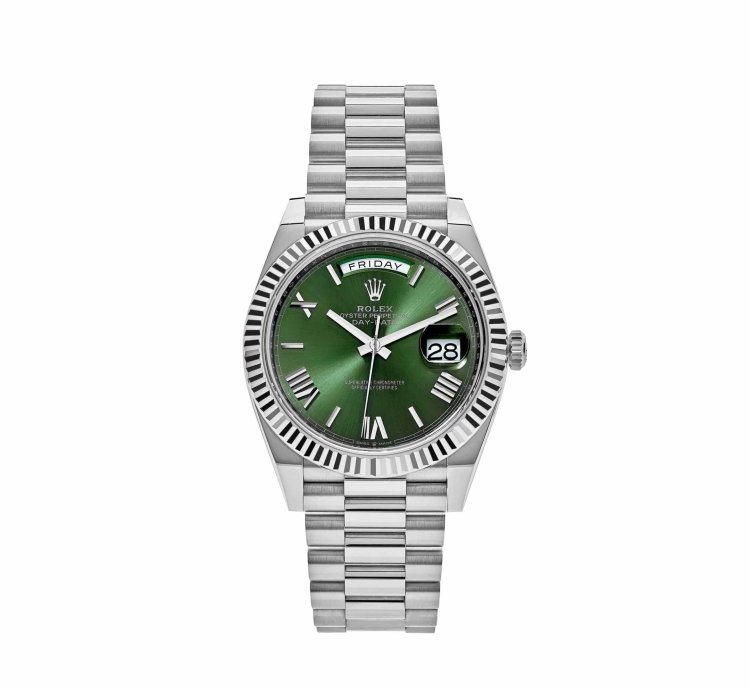 Rolex Day-date 40 228239 White Gold Olive Dial 2023