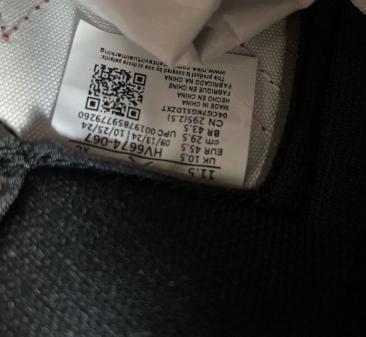 2024 Jordan 1 85 Bred Size 11 5