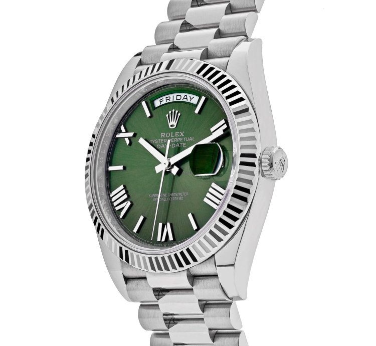 Rolex Day-date 40 228239 White Gold Olive Dial 2023