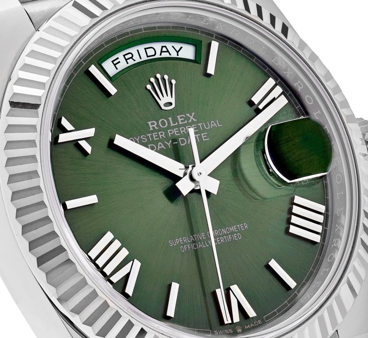 Rolex Day-date 40 228239 White Gold Olive Dial 2023