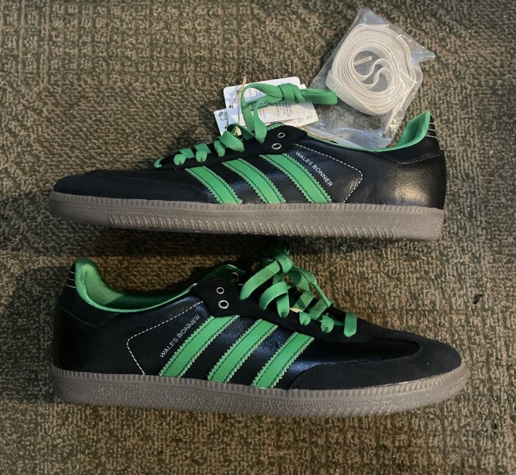 Wales Bonner Adidas Samba Black White Green