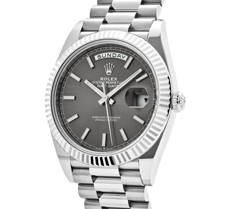 Rolex Day-date 40 228239 White Gold Slate Rhodium Grey Dial 2024